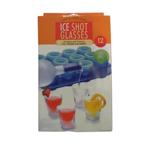 Bandeja de cubo de hielo de vidrio de tiro (12 moldes de tiradores congelados fiesta juego de beber) - Imagen 1 de 7