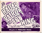 Carte de lobby signée RADAR PATROL VS. SPY KING (1949), Kirk Alyn
