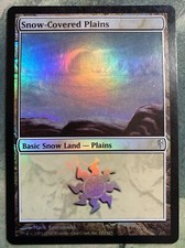 MTG Snow-Covered Plains Coldsnap 151/155 Foil Common Land LP