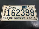 1970 North Dakota License Plate 162398