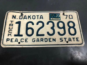 1970 North Dakota License Plate 162398 - Bild 1 von 2
