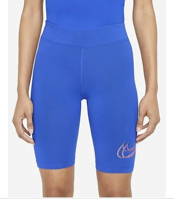 Nike Sportswear Essential Women's Dance Game Royal Bike Shorts (Blue) X-SMALL • 24.99€