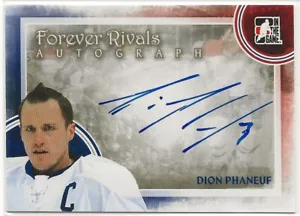 2012-13 ITG Forever Rivals Serie Autogramme #ADP Dion Phaneuf im Spiel - Bild 1 von 2