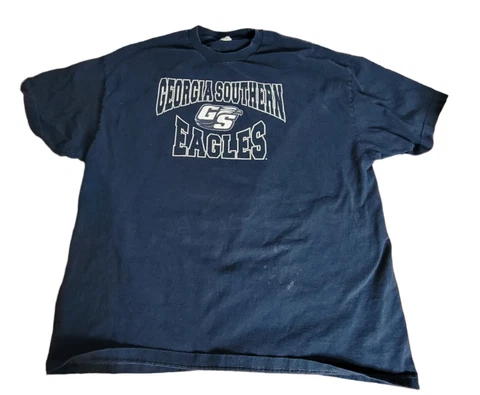 Georgia Southern Eagles NCAA Dark Blue Graphic T-Shirt Adult Size 2XL Cover