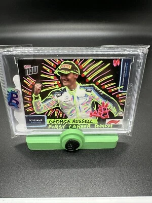 George Russell 2022 Topps Now #042 Formula 1 F1 UV Embellished Bobzilla Auto 1/1 - Image 1 of 2