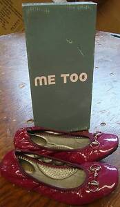 Me Too Women’s Legend MAGENTA Patent Leather Ballet Flats-Size 7.5-NIB