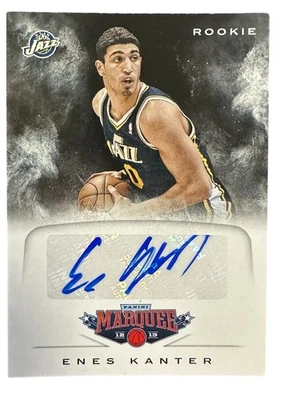 Enes Kanter AUTO ROOKIE CARD AUTOGRAPH Jazz SP RC 2012-13 Panini Marquee - Image 1 of 2