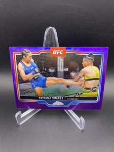 2025 Topps Chrome UFC Tatiana Suarez Purple Refractor - Picture 1 of 2