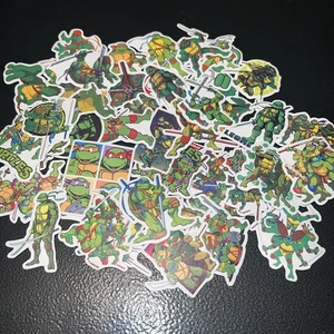 TMNT TEENAGE MUTANT NINJA TURTLES VINYL STICKERS/DECALS Random 10pc Lot Set - Picture 1 of 3