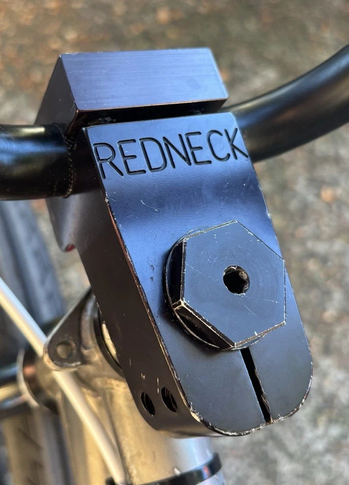 S&M Redneck BMX Stem Front Load 1 1/8 Black USA Mid School - Image 1 of 4