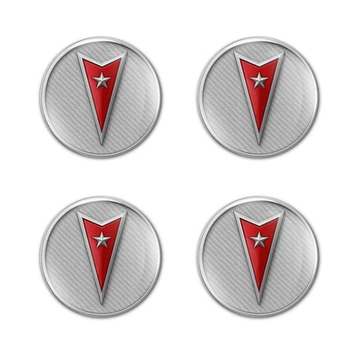 Juego de calcomanías adhesivas abovedadas Pontiac llantas de resina insignia tapas centrales de rueda 15-100 mm Foto 1 de 4