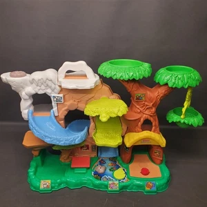 Fisher Price Little People 2011 Zoo Talkers Casa sull'albero Animali Giungla PlaySet - Foto 1 di 6