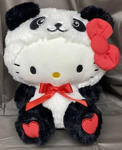 Sanrio Hello Kitty Panda Suit Valentines Plush 10” - Picture 1 of 10