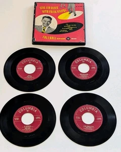 Sing And Dance With Frank Sinatra - Rare 1950 7" Columbia 45 Rpm 4 Record Set - Picture 1 of 24