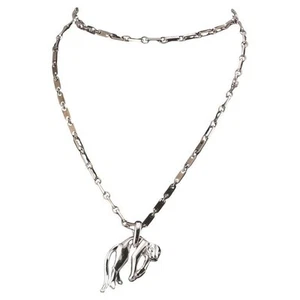 Cartier Panthere 18k Weißgold Anhänger Figaro Halskette Armband Kombi - Bild 1 von 9