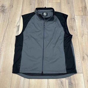 Chaleco de golf Softshell Footjoy para hombre talla grande gris ligero con cremallera completa Athleisure EUC - Imagen 1 de 7
