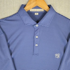 HOLDERNESS BOURNE x BETTINARDI Herren 2XL Poloshirt Performance Golf blau gestreift - Bild 1 von 14