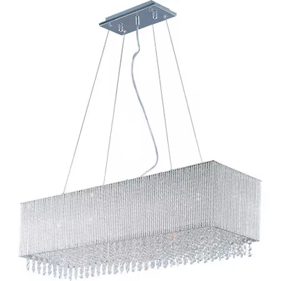 Pingente linear ET2 E23146-10PC espiral 9 luzes 11" largura cromado polido - Imagem 1 de 2