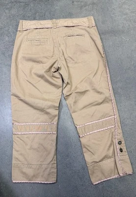 Twill Twenty Two Khaki Cotton Pants Size 31 Beige Straight Leg Trim - Image 1 of 4