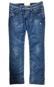 Oasis Future Organic Jeans UK Size 14 Distressed Design, Cute Stitching - Picture 1 of 11