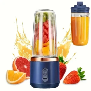 Mini Frullatore Portatile  con 2 Tazze per Smoothie Ricaricabile Batteria 1500mA - Foto 1 di 9