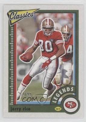 Panini Classics Legends 2022 espalda roja 92/99 Jerry Rice #108 patio 2qw Foto 1 de 3
