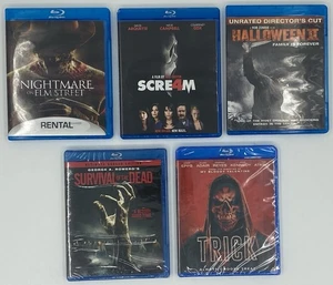Horror Blu Ray Lot: Nightmare Elm Street Halloween Scre4m Trick Survival Of Dead - Picture 1 of 5