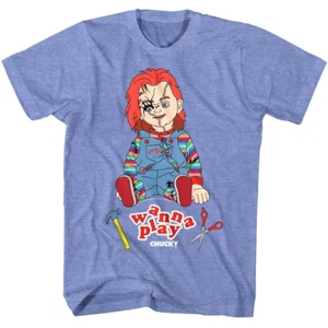 Chucky Wanna Play Stitches Men's T Shirt - Picture 1 of 3