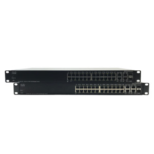 JobLot 2x Cisco SF300-24P 24x 10/100 + 2x GB RJ45 + 2x GB SFP PoE Managed Switch