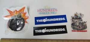 THE HUNDREDS skateboard dealer shop promotional 5 sticker set New Old Stock - Picture 1 of 1