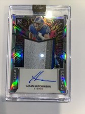 2022 Panini One Aidan Hutchinson FOTL Rookie Fractal On Card Auto RPA 16/50