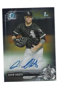 Gavin Sheets 2017 Bowman Chrome Autograph Card # CDA-GS, Chicago White Sox - Picture 1 of 2