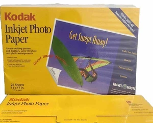 NUEVO papel fotográfico de inyección de tinta Kodak - 25 hojas, 117 lb. Talla 11"x17” - Imagen 1 de 2