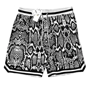 NWT Staple Black & White Snake Print Mesh Shorts Men’s 2XL - Picture 1 of 8