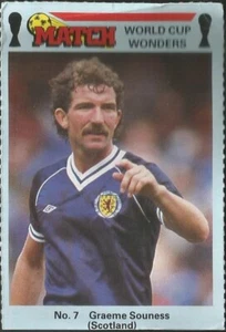 MATCH MAGAZINE-WORLD CUP WONDERS-1986- #07-SCOTLAND & LIVERPOOL-GRAEME SOUNESS - Picture 1 of 2