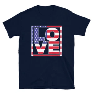 Camiseta American Flag EE. UU. Roja Blanca y Azul 4 de Julio - Imagen 1 de 5