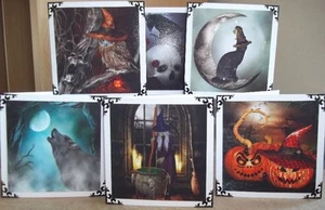 HANDMADE MINI GOTHIC PAGAN FANTASY ANY OCCASION CARDS WITH HALLOWEEN, SAMHAIN - Picture 1 of 8