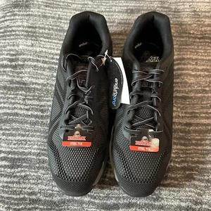 Brahma Shoes Mens 11 Steel Toe Slip Resistant Work Black Light Weight Sneakers - Picture 1 of 12