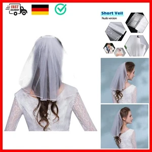 SEMINISMAR Brautschleier mit Haarkamm Einsteckkamm JGA Junggesellinnenabschie... - Bild 1 von 7