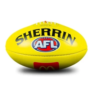 Game Ball of the AFL Sherrin Leather Size 5 McDonald Football Gift - Picture 1 of 2