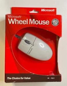New Genuine Microsoft Scrolling Wheel Mouse 1.0 PS/2 Port Part No X08-70343 a2 - Picture 1 of 2