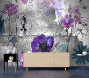 Floral Design Wallpaper Peel and Stick Removable High Quality - Picture 1 of 2