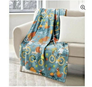 Way To Celebrate Harvest Critters 50X60 Fall Velvet Plush Throw Blanket - Picture 1 of 12
