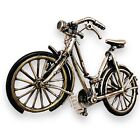 Vintage Massiv 925 Sterlingsilber Miniatur 3D Fahrrad Figur Ornament