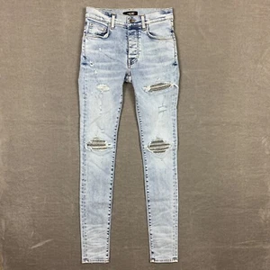 Jeans Amiri para mujer talla 26x34 azul ajustados elásticos informales cómodos - Imagen 1 de 11