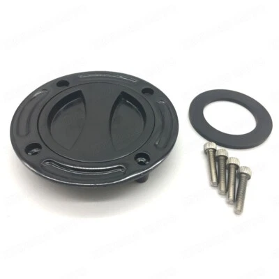 Tapa de tanque de combustible sin llave negra apta para Suzuki GSXR600 GSXR750 GSXR1000 1996-2007 06 Foto 1 de 4