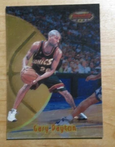 GARY PAYTON 1997-98 Bowman's Best REFRACTOR Card #5 Sonics - Picture 1 of 2