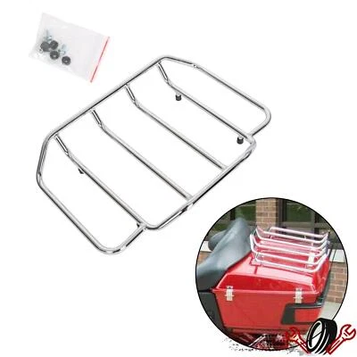 Motorcycle Trunk Luggage Rack Carrier Top Rack Fit For Harley Touring 1984-2024 - Image 1 of 4