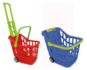 CARRELLO PER LA SPESA,TROLLEY MARKET,GIOCATTOLO ITALIANO,MANICO ALLUNGABILE - Foto 1 di 1