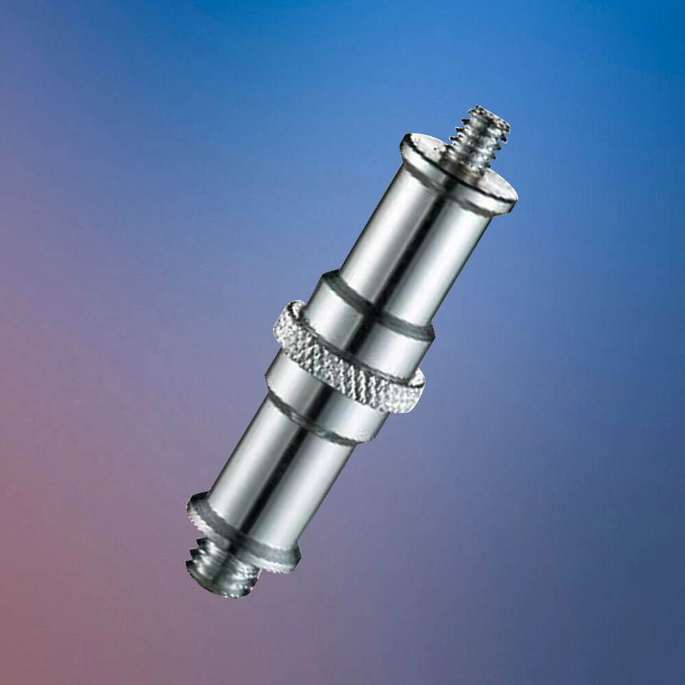 Adaptador convertidor de tornillo macho de 1/4" y 3/8" para soporte de luz de flash de trípode Foto 1 de 4